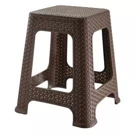 Табурет Плетеный высокий, коричневый