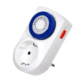 Таймер механический 24 часа, шаг 30 минут, 16A, 3500 W /96/12 Vegas 55108