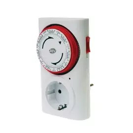 Таймер Премиум, механический, недельный, 3680Вт, интервал 120мин 12 вкл/сутки, белый