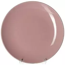 Тарелка d=21,2см, h=2,1см розовая 10218B