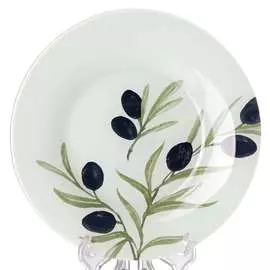 тарелка из закаленного стекла 195мм pasabahce олива 10327slbd35