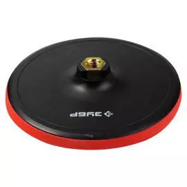 тарелка опорная пластиковая для ушм под круг на липучке d 180 мм, м14 мастер зубр 35782-180