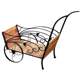 Телега 100*45*80см дерево, металл, ковка 59-363