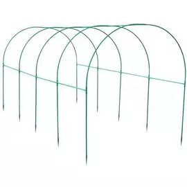 теплица "эконом" металлическая с укрытием 4х2х2м