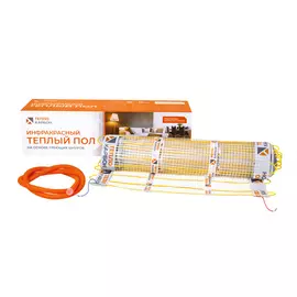Теплый пол инфракрасный нагревательный мат ТеплоКарбон HFIC-150W-S0,9/0,6, 150Вт, 0,9кв.м