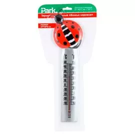 термометр уличный божья коровка 37,2*10,3*2см пластик 000145