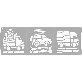 Трафарет бордюр Тачки 20705