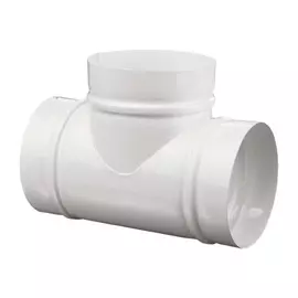 тройник металлический тм 125 белый