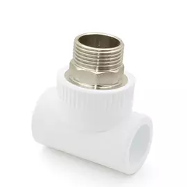 тройник pn25 комбинированный, наруж. резьба d 40х1 1/4" под ключ