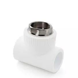 тройник pn25 комбинированный, внутр. резьба d 40х1 1/4" под ключ