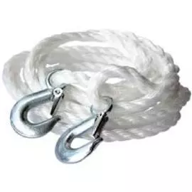 Трос буксировочный канат веревка новая технология прочности 3,5т, 2 крюка, 4 метра, в пакете