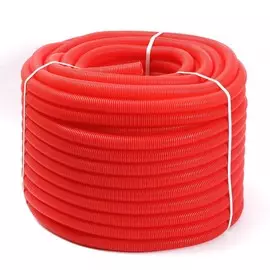 труба гофрированная красная 25/21мм 50м