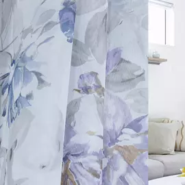 Тюль 38328 3.0х2.7м льняная ткань, синий