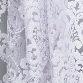 тюль броде 103828 3х2,7м сетка белый на крючках