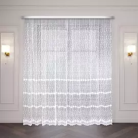 тюль ликата 107304 3х2.7м сетка молочный