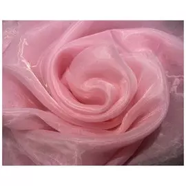 Тюль Органза однотонная 008 3,0*2,5м,на тесьме розовый