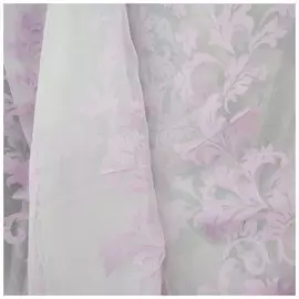 Тюль Печать вензель 00139/02 4,0*2,7м, на тесьме сиреневый