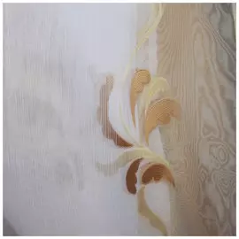 Тюль Полуорганза с люрексом 10400/27 2,7*4,0м, на тесьме коричневый