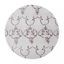 Тюль вензель 12102-1-1-8 3,0*2,5м, на тесьме красно- розовый