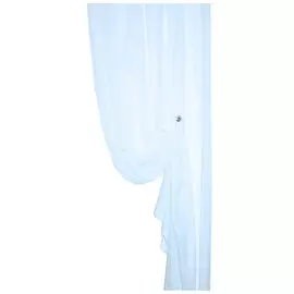 Тюль вуаль однотонная 457/38 3,0*2,7м, на тесьме светло-голубой
