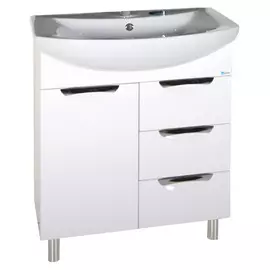 тумба напольная с раковиной asb-mebel мессина 70 см (9892)