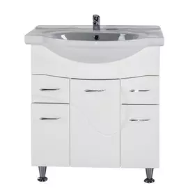 Тумба 75см Альфа с умывальником напольная