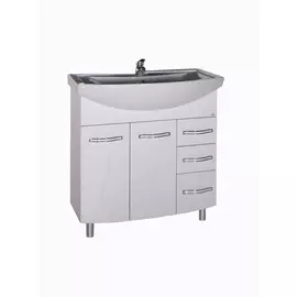 тумба напольная с раковиной asb-mebel грета 80 см (9937)