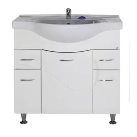 Тумба 87см Альфа с умывальником напольная