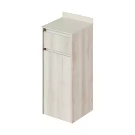 тумба для ванной комнаты подвесная итана amelia 35 350х350х810 с корзиной сканди