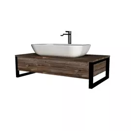 тумба под раковину подвесная 1marka grunge loft 100 дуб , 1в.я. у85847