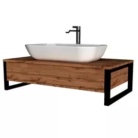 тумба под раковину подвесная 1marka grunge loft 90 дуб вотан, 1в.я. у85843