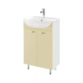 тумба ika уют 55 с умывальником ваниль