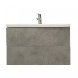 тумба под раковину подвесная marka one mix 60 чикаго светло-серый push, 2я. у76460