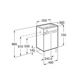 тумба roca debba 50 белый zru9302710