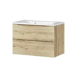 тумба с раковиной подвесная итана мишель 80 787х444х550 (сосна)