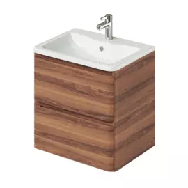 тумба с раковиной подвесная итана roberto 60 597x456x606 (экорен тик борнео)