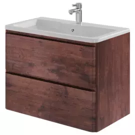 тумба с раковиной подвесная итана roberto 70 700х453х606 (акация)