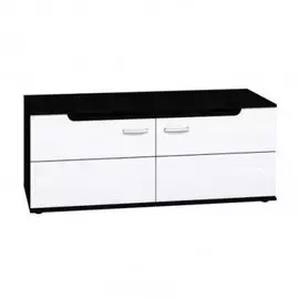 Тумба ТВ WYSPAA 3 /фасад/ гостиная, белый рамух