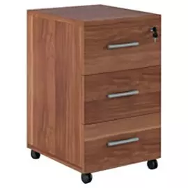 Тумба выкатная Альфа с замком верхнего ящика, слива валлис+серый (0,433*0,47*0,655)