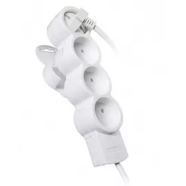 удлинитель бытовой 4гн, без выключателя, б/з, 5м duwi 32011 3