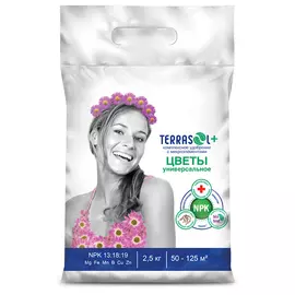 Удобрение минеральное Цветы TerraSol 2,5кг