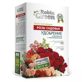 удобрение сухое робин грин минеральное для садовых роз тукосмесь с микроэлементами в коробке 1 кг