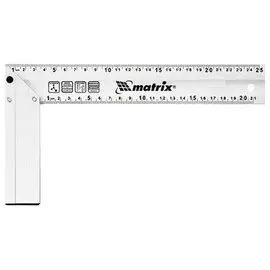 угольник алюминиевый 300мм, литой matrix 32472