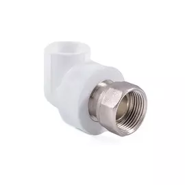 угольник с накидной гайкой на метал. штуцере d 20х1/2"