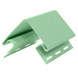 угол внешний для сайдинга fineber, цвет салатовый, 3.05 м