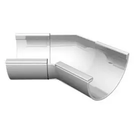 Угол внутренний 45° белый №11