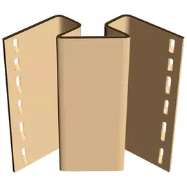 угол внутренний для сайдинга docke premium, цвет карамель, 3 м