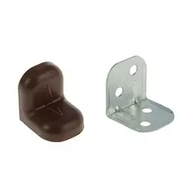 уголок крепежный 25х25 орех (4 шт.)