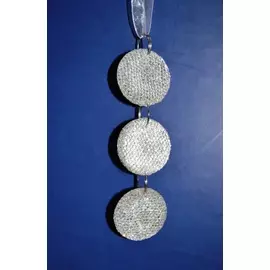 Украшение декоративное подвесное из акрила Медальоны 10*3см 782657