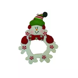 Украшение декоративное Снеговичок 9,5*7*1см IDS-14058